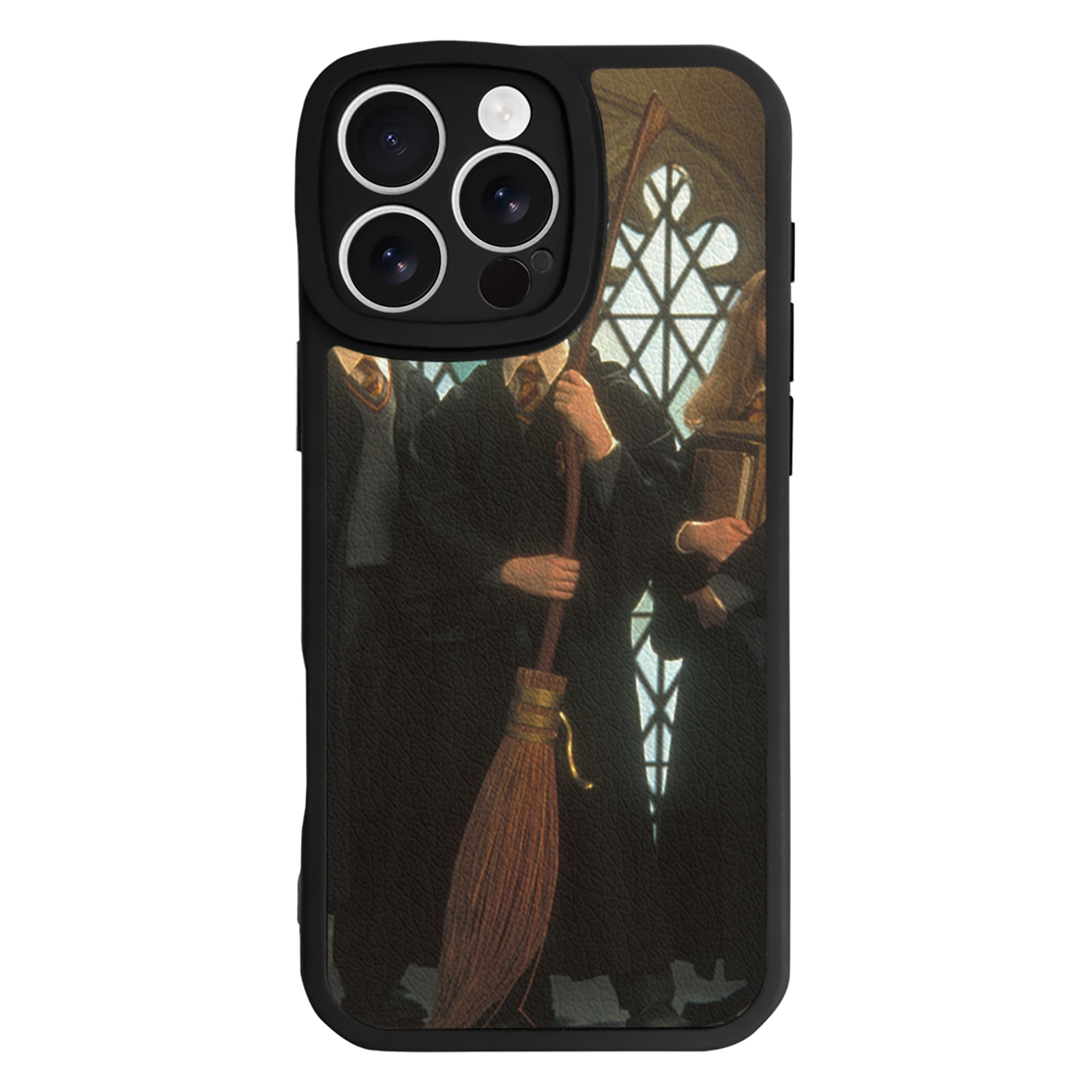 （画像用） Harry Potter ハリー・ポッターシリーズ 【iPhone 16シリーズ対応】シリコンスマホケース（レザー調） 材質：シリコン